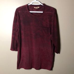 John Varvatos 3/4 sleeve shirt